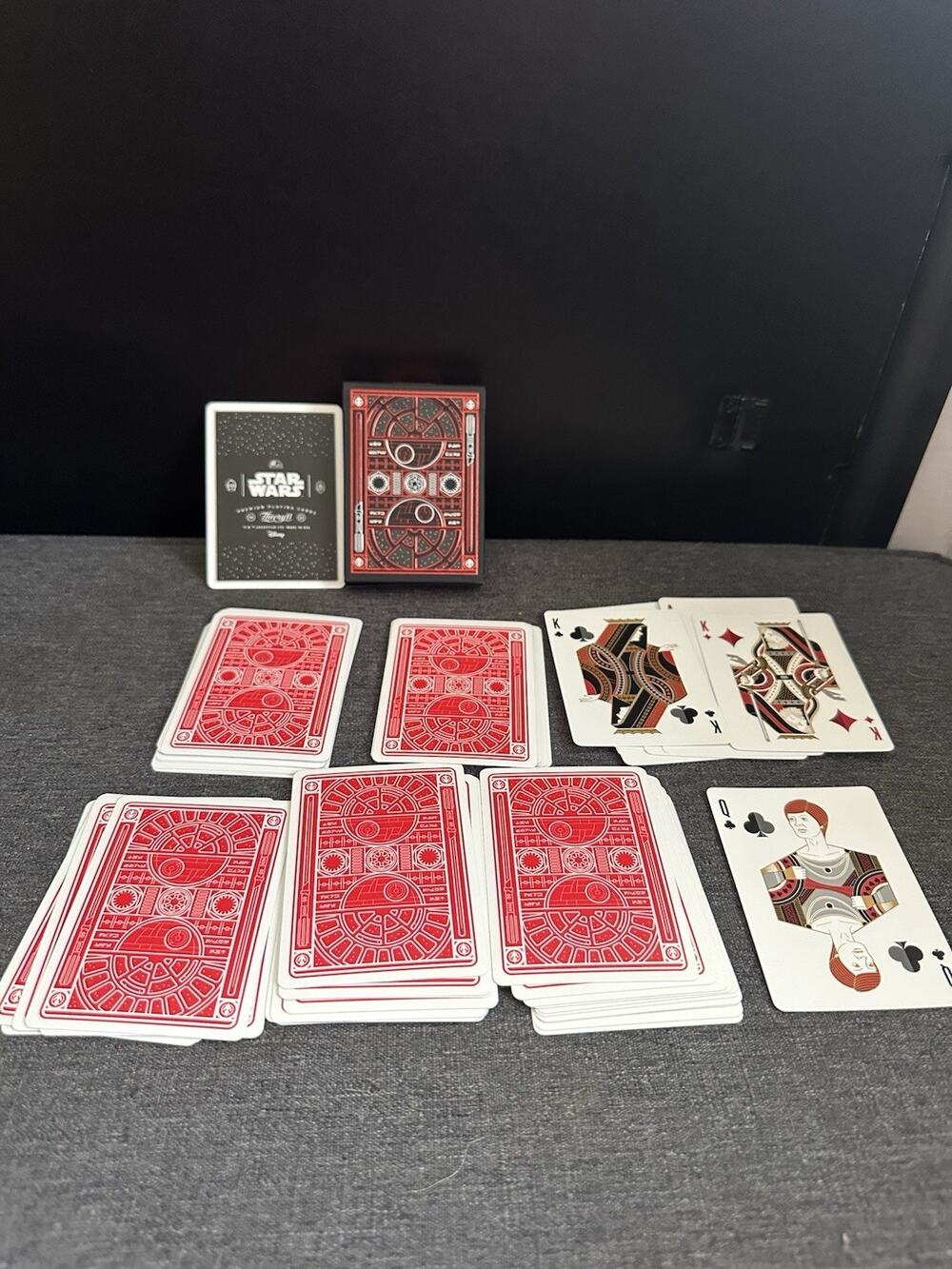 Theory11 Star Wars Dark Side Red Playing Cards Complete 56 Card Deck Excellent